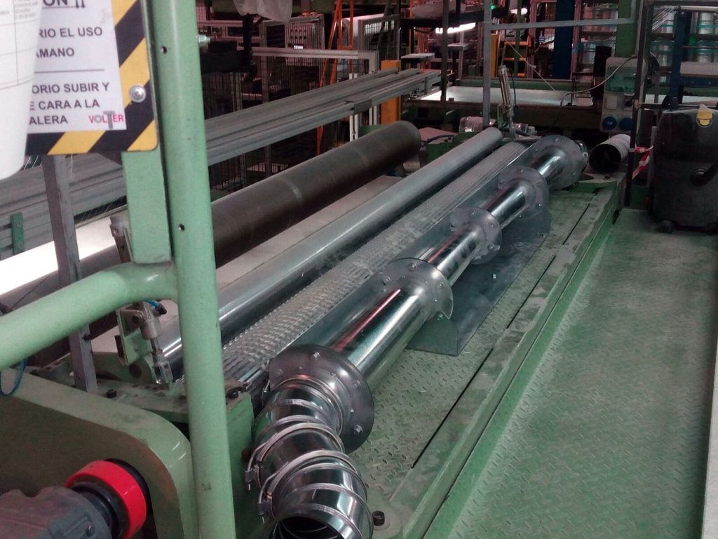 Colector aspiración partículas fibra de vidrio