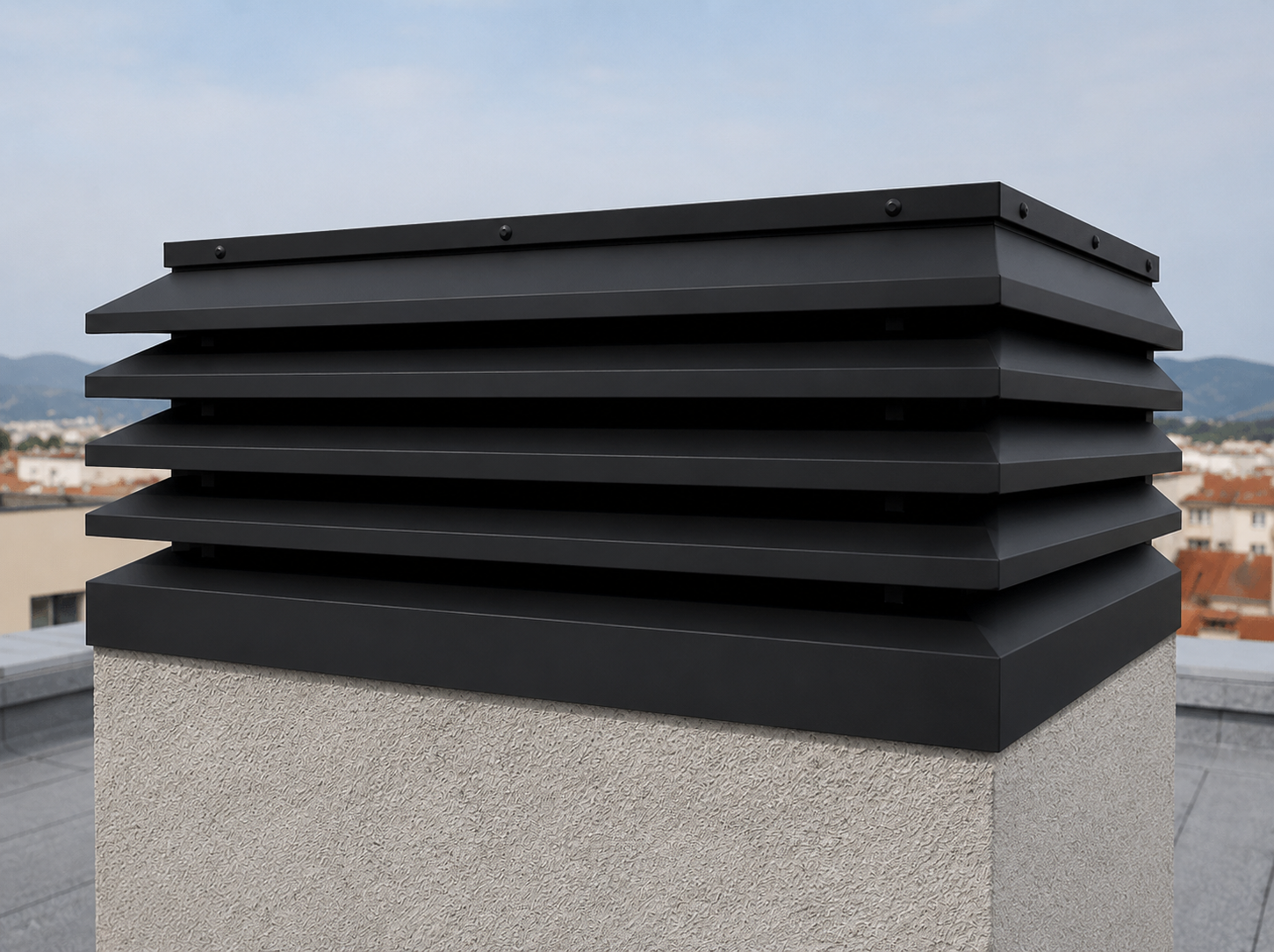 Aspirador estático rectangular